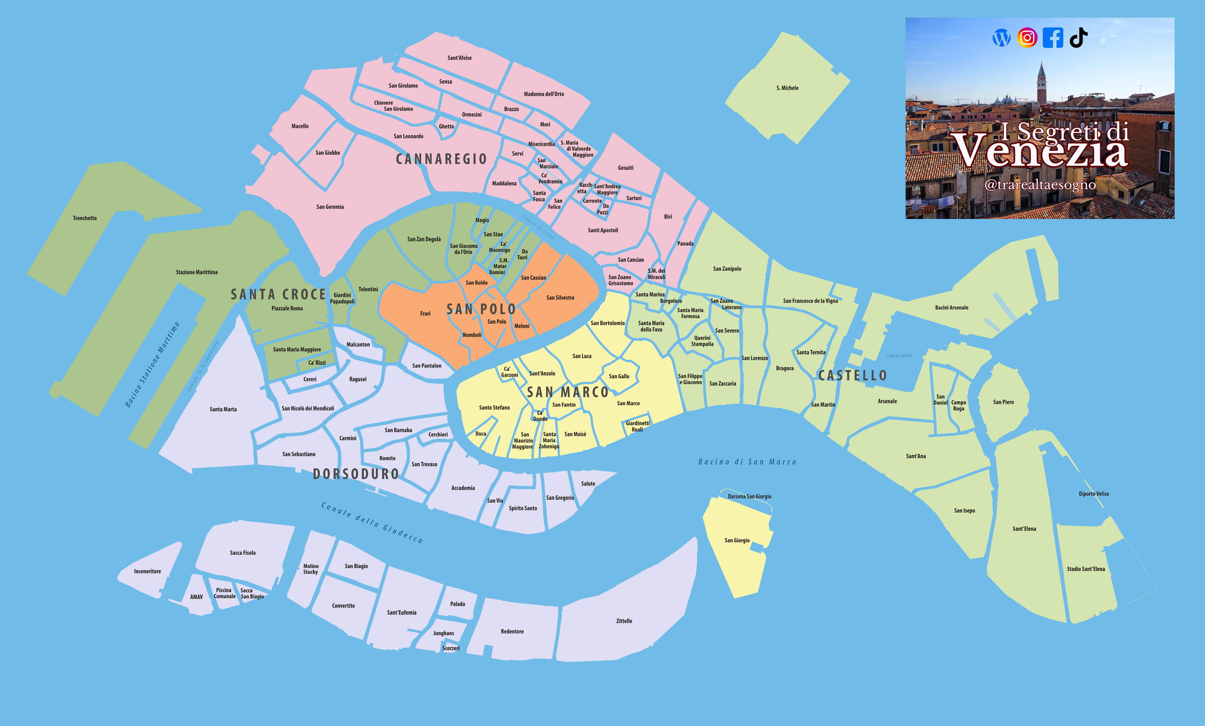 I Segreti di Venezia: curiosità, itinerari nascosti, aneddoti, caccia al tesoro e mappa interattiva