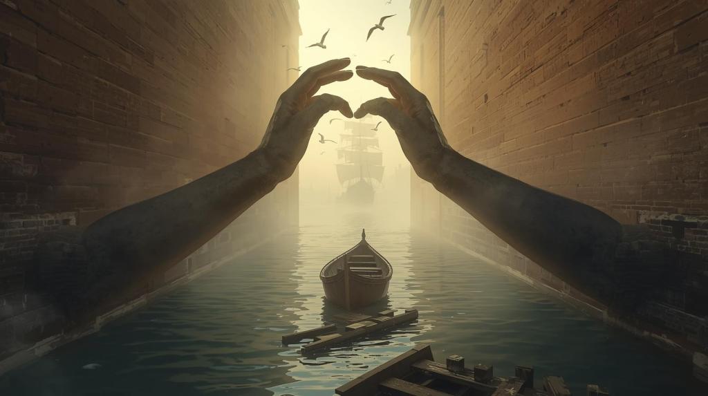 la barca di luca distrutta