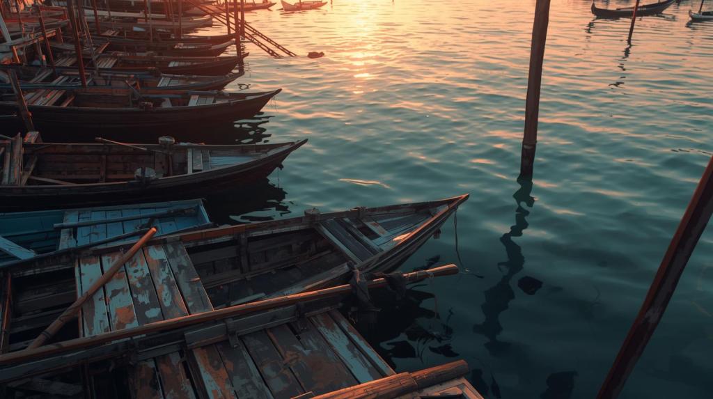 barche abbandonate a Poveglia